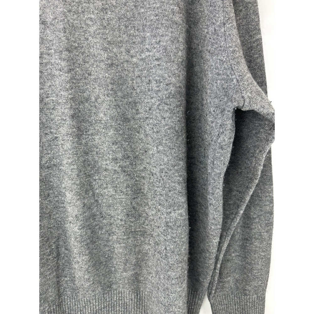Luxury Cashmere Cremieux V-Neck Sweater Heather Gray Long Sleeve Men's Size XXL - Picture 12 of 15